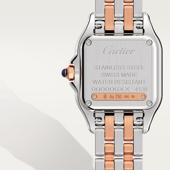 Cartier Replica Watch Panthère de Cartier Replica Watch, Stainless Steel, 18k Rose Gold and Diamonds, 22mm x 30mm, W3PN0006