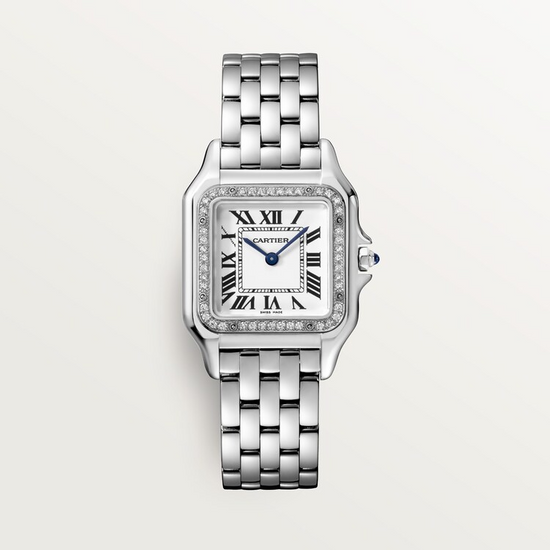Cartier Replica Watch Panthère de Cartier Replica Watch, Stainless Steel, Diamonds, 29mm x 37mm, W4PN0018