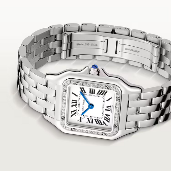 Cartier Replica Watch Panthère de Cartier Replica Watch, Stainless Steel, Diamonds, 29mm x 37mm, W4PN0018