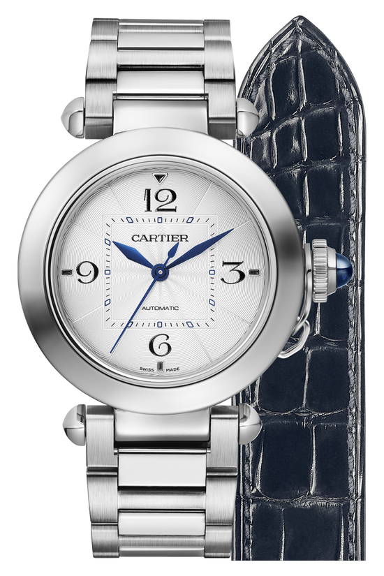 Cartier Replica Watch Pasha de Cartier Replica Watch, Stainless Steel, 35mm, WSPA0013