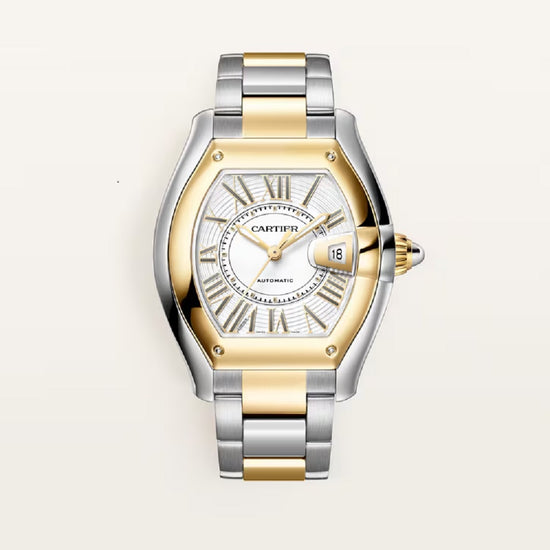 Cartier Replica Watch Roadster watch, Stainless Steel and 18k Yellow Gold, 47.2mm x 38.8mm, W2RD0010