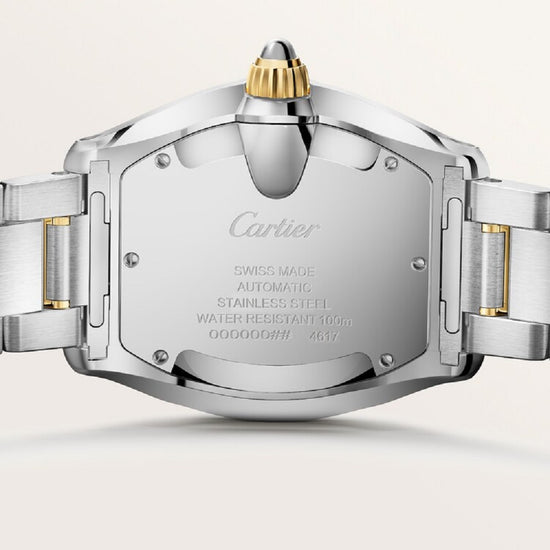Cartier Replica Watch Roadster watch, Stainless Steel and 18k Yellow Gold, 47.2mm x 38.8mm, W2RD0010