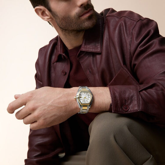 Cartier Replica Watch Roadster watch, Stainless Steel and 18k Yellow Gold, 47.2mm x 38.8mm, W2RD0010