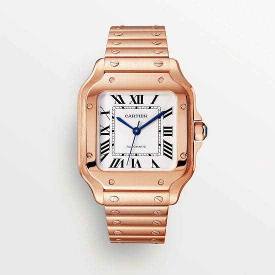 Cartier Replica Watch Santos de Cartier Replica Watch, 18k Rose Gold, 35.1mm, WGSA0031
