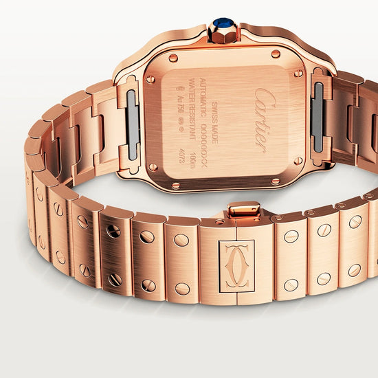 Cartier Replica Watch Santos de Cartier Replica Watch, 18k Rose Gold, 35.1mm, WGSA0031
