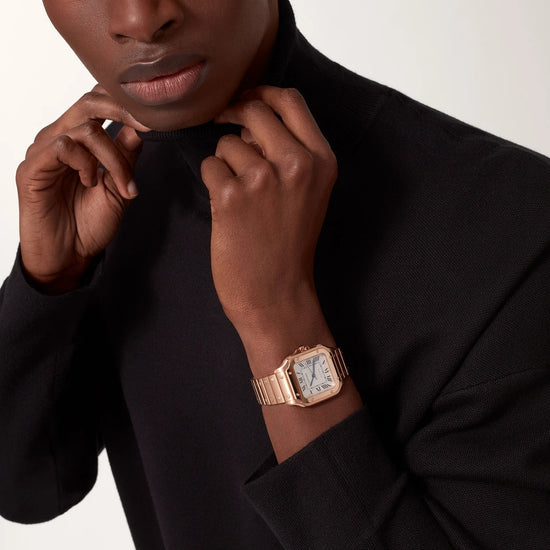 Cartier Replica Watch Santos de Cartier Replica Watch, 18k Rose Gold, 35.1mm, WGSA0031