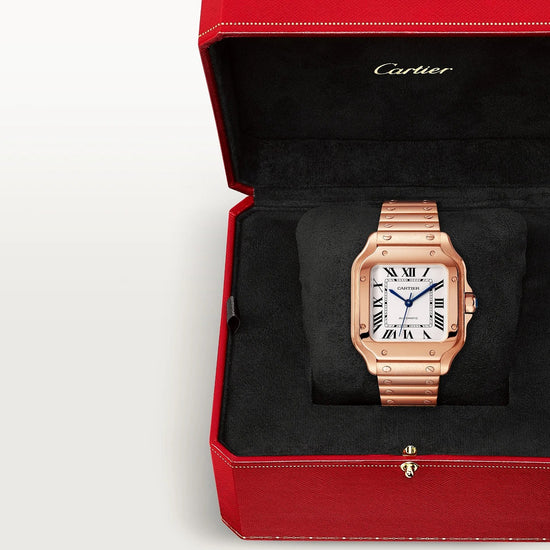 Cartier Replica Watch Santos de Cartier Replica Watch, 18k Rose Gold, 35.1mm, WGSA0031