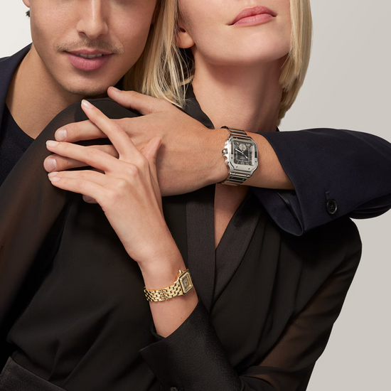 Cartier Replica Watch Santos de Cartier Replica Watch Dual Time, Stainless Steel, 40.2mm, WSSA0076