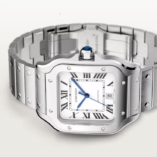 Cartier Replica Watch Santos de Cartier Replica Watch, Stainless Steel, 39.8mm, WSSA0018