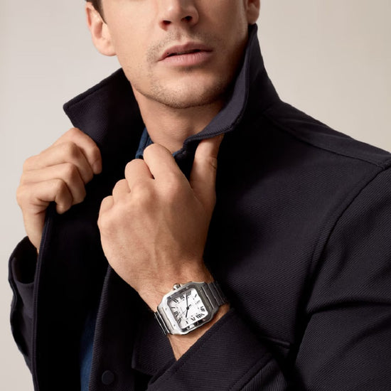 Cartier Replica Watch Santos de Cartier Replica Watch, Stainless Steel, 39.8mm, WSSA0018