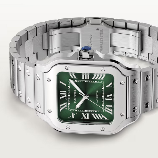 Cartier Replica Watch Santos de Cartier Replica Watch, Stainless Steel, 41.9mm x 35.1mm, WSSA0061