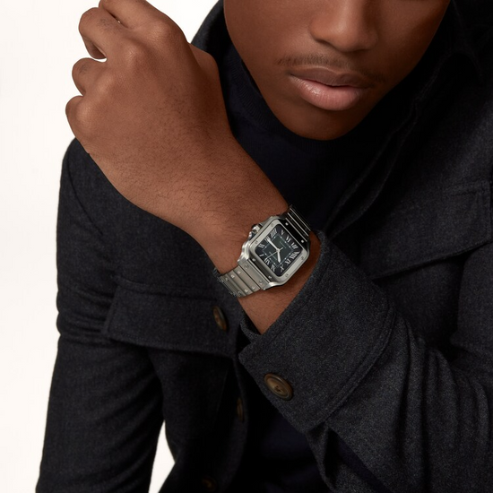 Cartier Replica Watch Santos de Cartier Replica Watch, Stainless Steel, 41.9mm x 35.1mm, WSSA0061