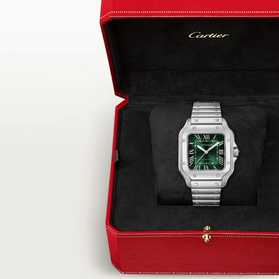 Cartier Replica Watch Santos de Cartier Replica Watch, Stainless Steel, 41.9mm x 35.1mm, WSSA0061