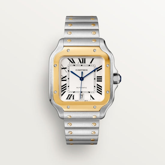 Cartier Replica Watch Santos de Cartier Replica Watch, Stainless Steel and 18k Yellow Gold, 39.8mm, W2SA0009