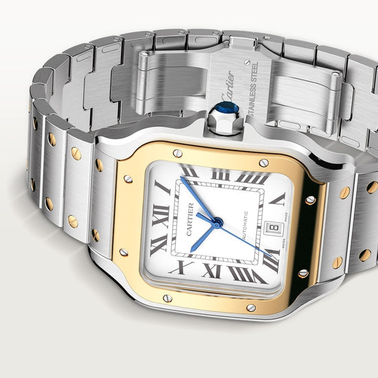Cartier Replica Watch Santos de Cartier Replica Watch, Stainless Steel and 18k Yellow Gold, 39.8mm, W2SA0009
