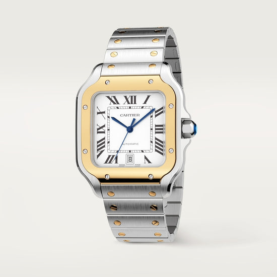 Cartier Replica Watch Santos de Cartier Replica Watch, Stainless Steel and 18k Yellow Gold, 39.8mm, W2SA0009