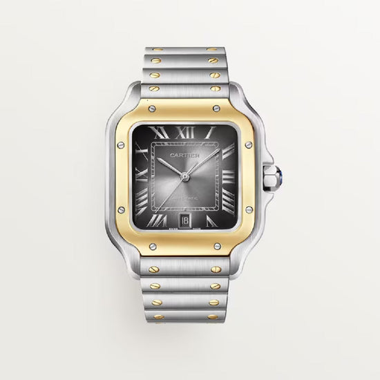 Cartier Replica Watch Santos de Cartier Replica Watch, Stainless Steel and 18k Yellow Gold, 39.8mm, W2SA0030