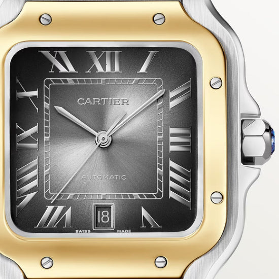 Cartier Replica Watch Santos de Cartier Replica Watch, Stainless Steel and 18k Yellow Gold, 39.8mm, W2SA0030