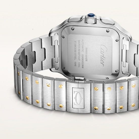 Cartier Replica Watch Santos de Cartier Replica Watch, Stainless Steel and 18k Yellow Gold, 47mm x 39.8mm, W2SA0035