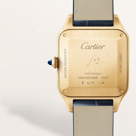 Cartier Replica Watch Santos-Dumont de Cartier Replica Watch, 18k Yellow Gold, 43.5mm x 31.4mm, WGSA0139