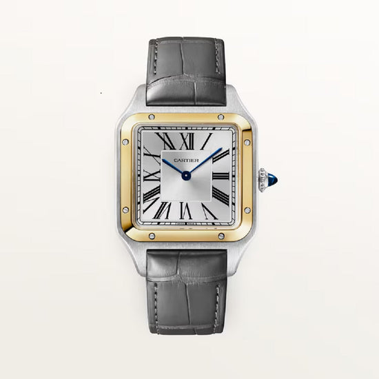 Cartier Replica Watch Santos-Dumont de Cartier Replica Watch, Stainless Steel and 18k Yellow Gold, 43.5mm x 31.4mm, W2SA0046