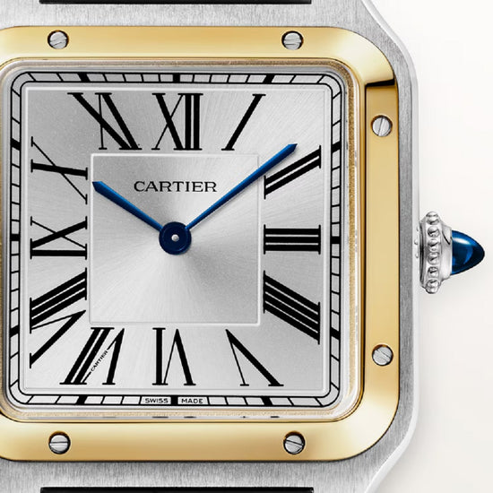 Cartier Replica Watch Santos-Dumont de Cartier Replica Watch, Stainless Steel and 18k Yellow Gold, 43.5mm x 31.4mm, W2SA0046