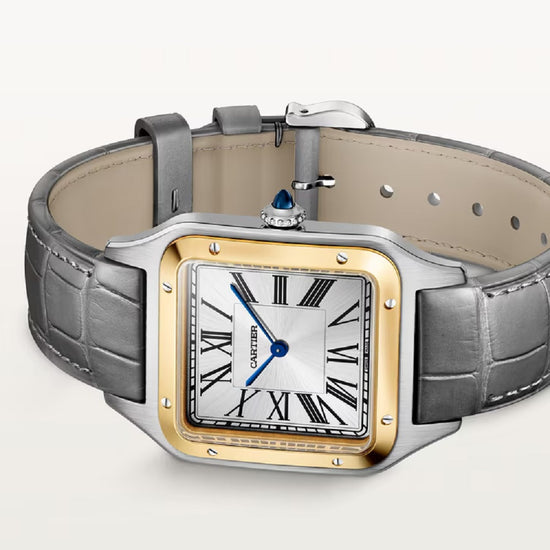 Cartier Replica Watch Santos-Dumont de Cartier Replica Watch, Stainless Steel and 18k Yellow Gold, 43.5mm x 31.4mm, W2SA0046