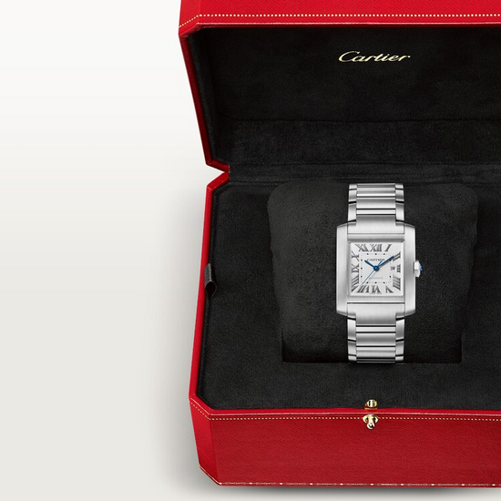 Cartier Replica Watch Tank Francaise de Cartier Replica Watch, Large Stainless Steel, 36.7mm x 30.5mm, WSTA0067