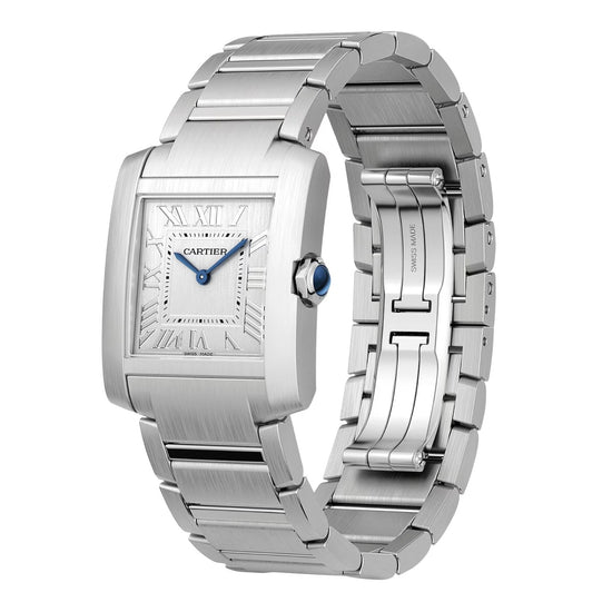 Cartier Replica Watch Tank Francaise de Cartier Replica Watch, Medium Stainless Steel, 32mm x 27mm, WSTA0074