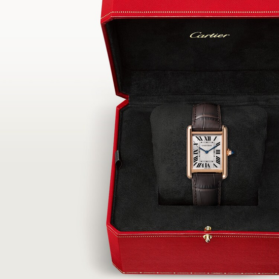 Cartier Replica Watch Tank Louis Cartier Replica Watch, 18k Rose Gold, 33.7mm x 25.5mm, WGTA0011
