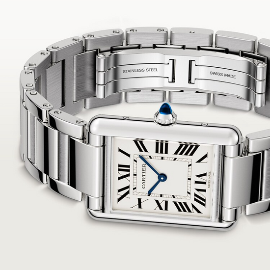 Cartier Replica Watch Tank Must de Cartier Replica Watch, Large Stainless Steel, 33.7mm x 25.5mm, WSTA0106