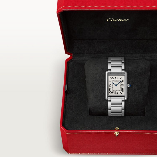Cartier Replica Watch Tank Must de Cartier Replica Watch, Large Stainless Steel, 33.7mm x 25.5mm, WSTA0106