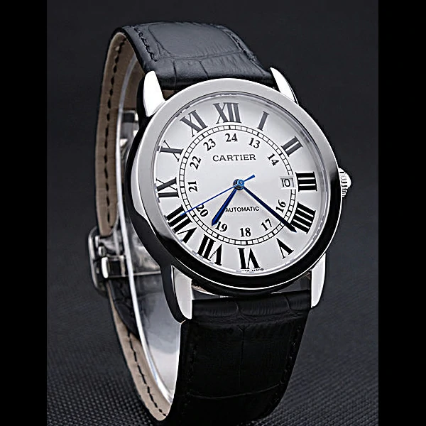 Cartier Ronde Solo Stainless Steel Case White Dial Roman Numerals new60088
