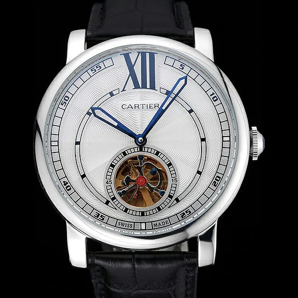 Cartier Rotonde Flying Tourbillon White Dial new59852