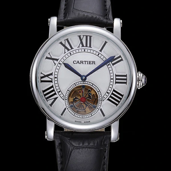 Cartier Rotonde Flying Tourbillon White Dial new59870