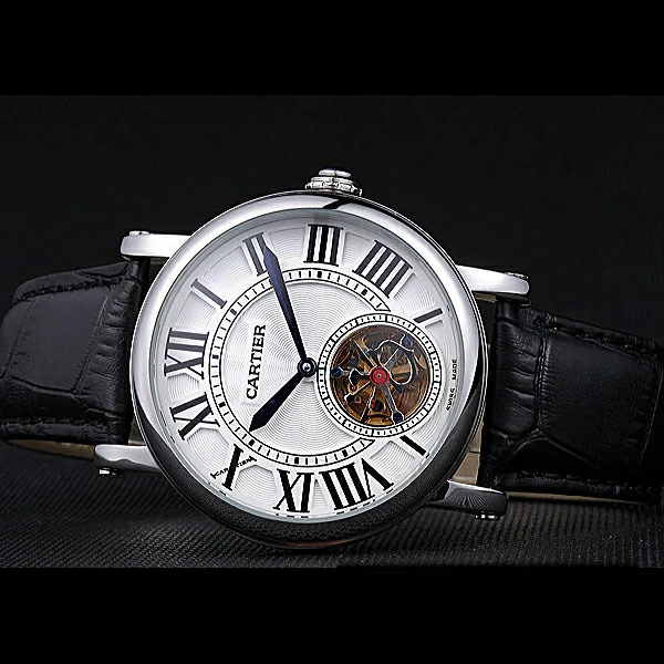 Cartier Rotonde Flying Tourbillon White Dial new59870