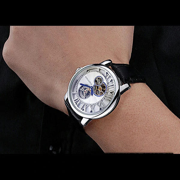 Cartier Rotonde Reversed Tourbillon White Dial new59862