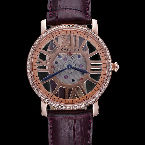 Cartier Rotonde Skeleton Flying Tourbillon Purple new59877