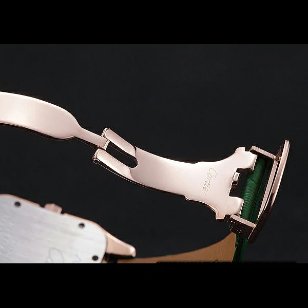Cartier Santos 100 Diamond Rose Gold Bezel new59845