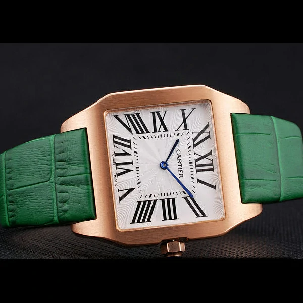 Cartier Santos 100 Diamond Rose Gold Bezel new59848