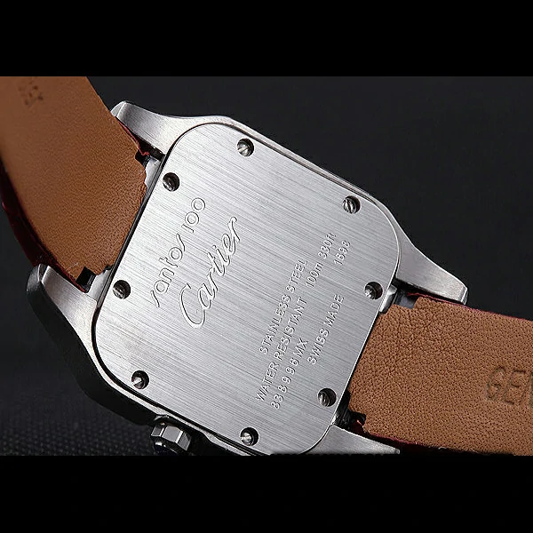 Cartier Santos 100 Diamond Silver Bezel new59831