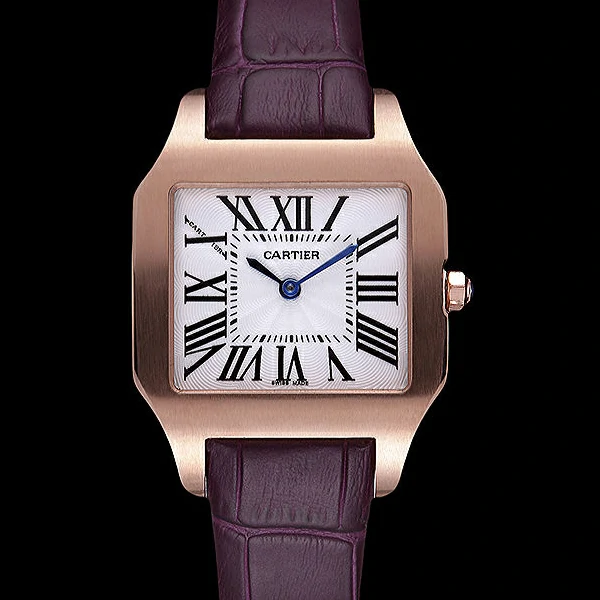Cartier Santos 100 Polished Rose Gold Bezel new59836