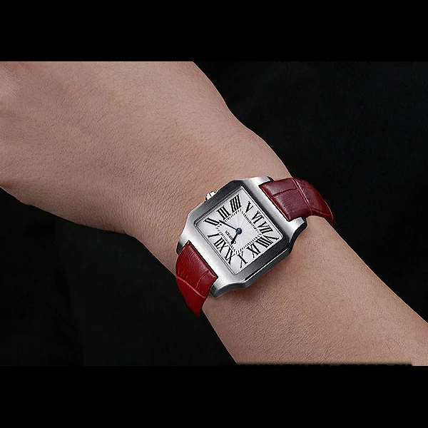 Cartier Santos 100 Polished Stainless Steel Bezel new59833