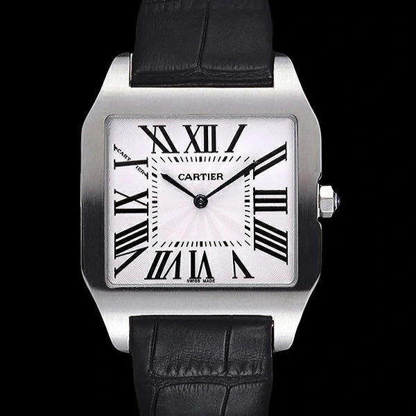 Cartier Santos 100 Polished Stainless Steel Bezel new59846