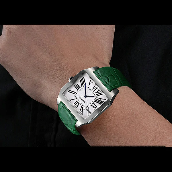 Cartier Santos 100 Polished Stainless Steel Bezel new59849