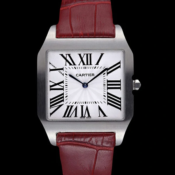 Cartier Santos 100 Polished Stainless Steel Bezel new59850