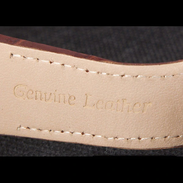 Cartier Santos Rose Gold with Brown Leather Strap new59615