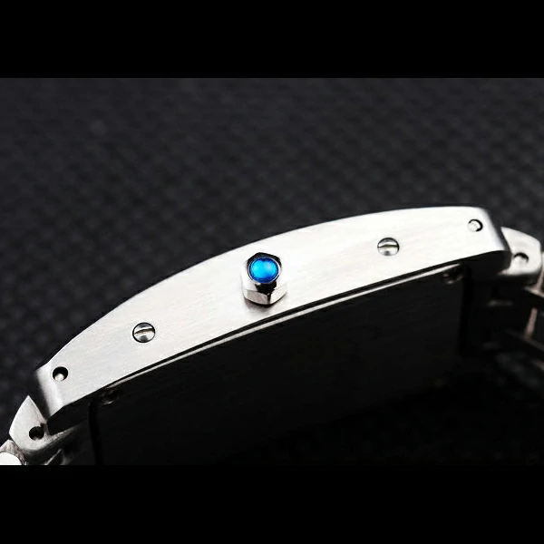 Cartier Tank Americaine 21mm White Dial Stainless Steel Case And Bracelet new57541