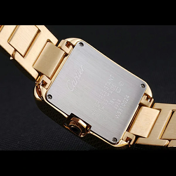 Cartier Tank Anglaise 30mm White Dial Gold Case And Bracelet new59159