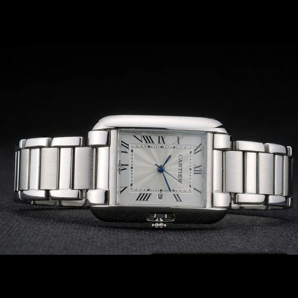 Cartier Tank Anglaise 30mm White Dial Stainless Steel Case And Bracelet new59145